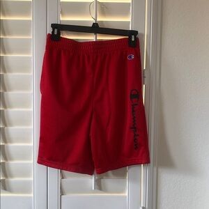 Champion Boy’s Bold Red Athletic Shorts